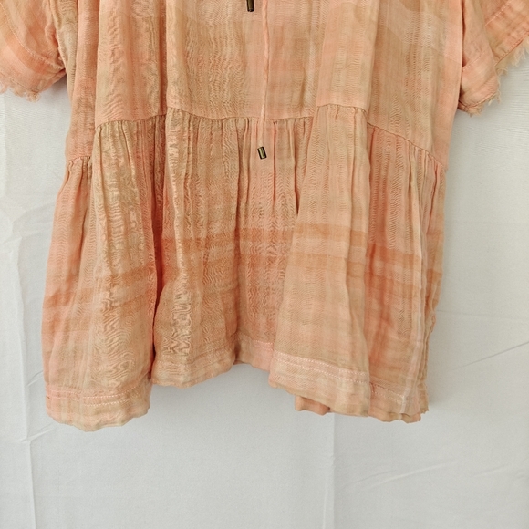 Anthropologie Pilcro And The Letterpress The Bette Babydoll Blouse Size M - Picture 6 of 13
